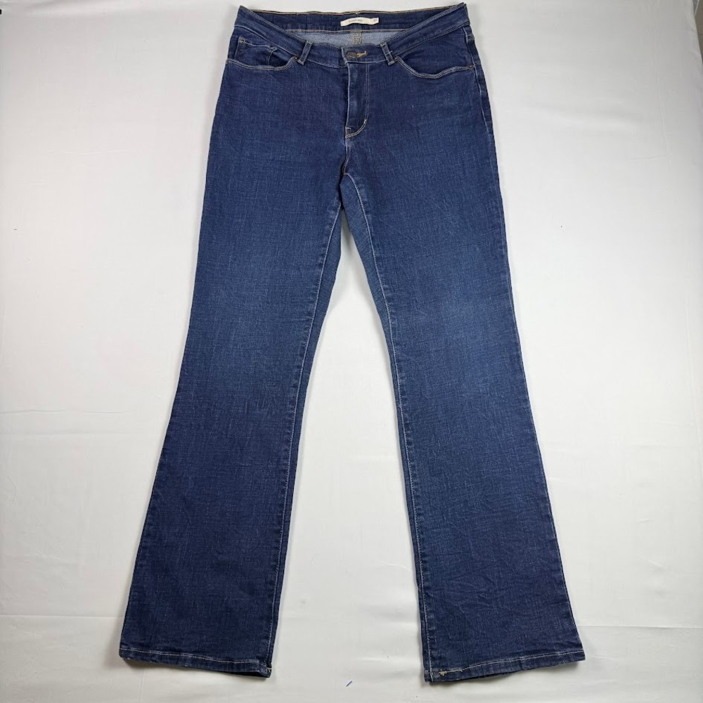 Levis Classic Bootcut Jeans Womens 30 Dark Wash Blue Stretch Denim Mid Rise